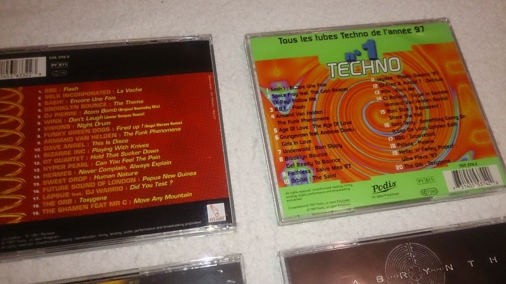 techno e house (música discoteca) vários cds