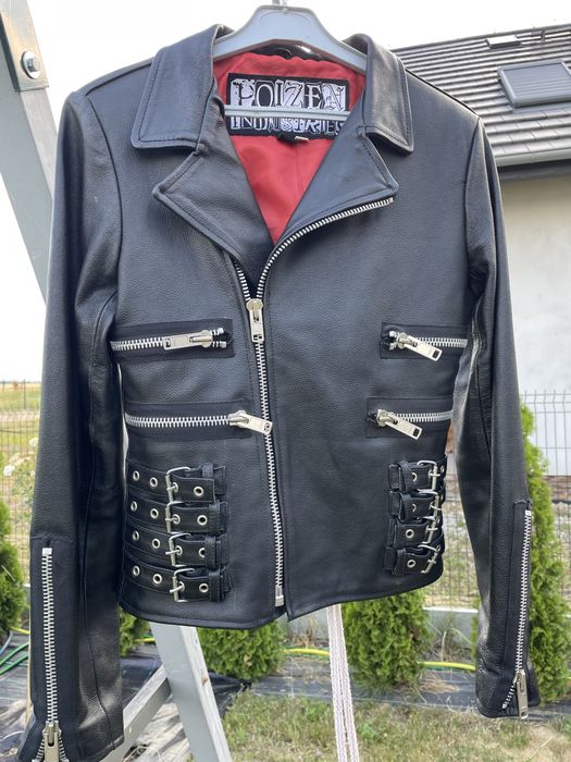 Kurtka skorzana , kurtka motocyklowa ramoneska  Poizen idustries