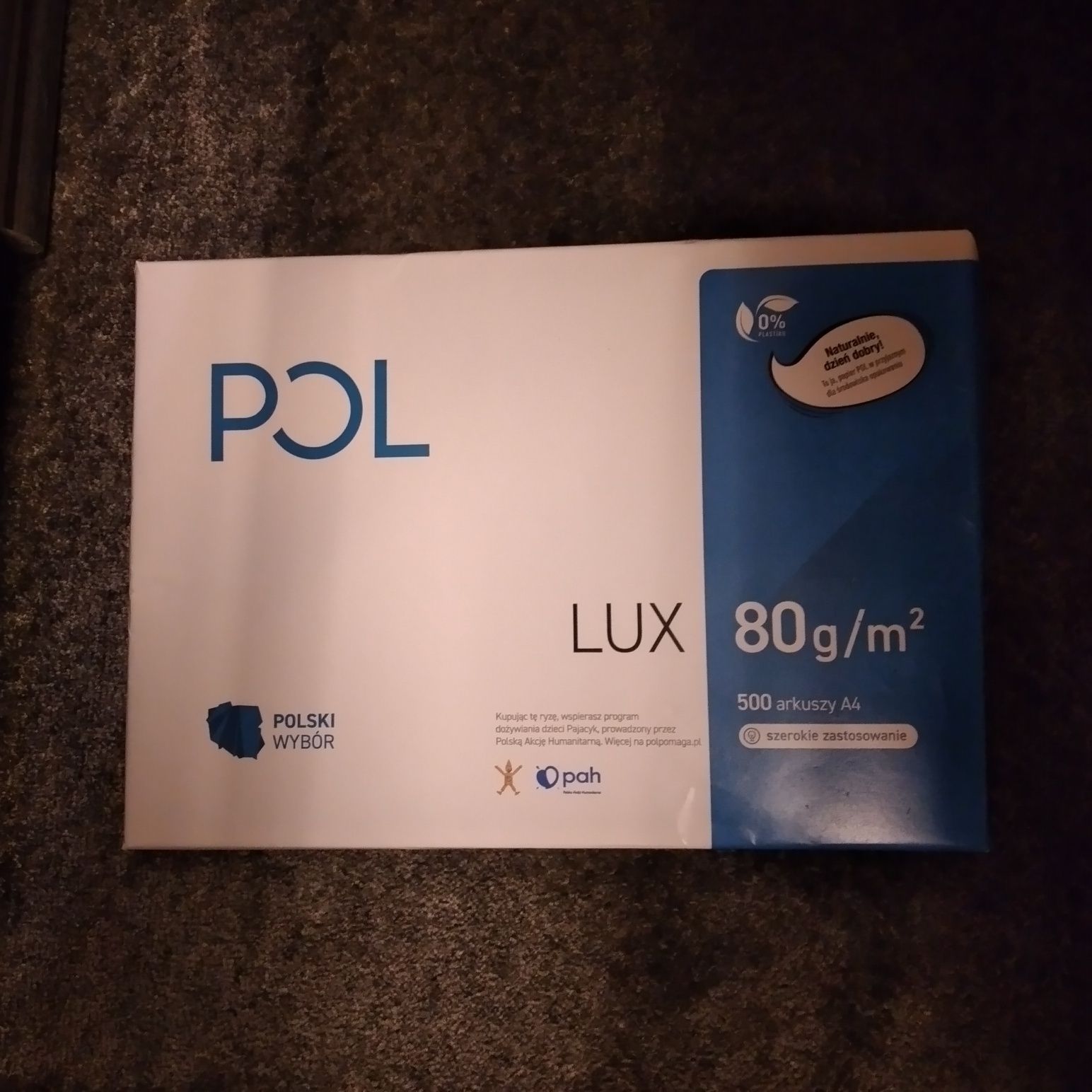 Papier ryza  500 kartek Pol Lux i Speed 80g/m2