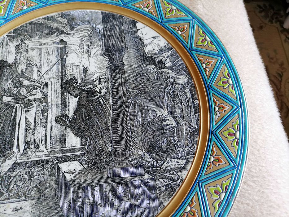 Prato de Grés com 40 cm diâmetro da Villeroy & Boch - Anos 1900's