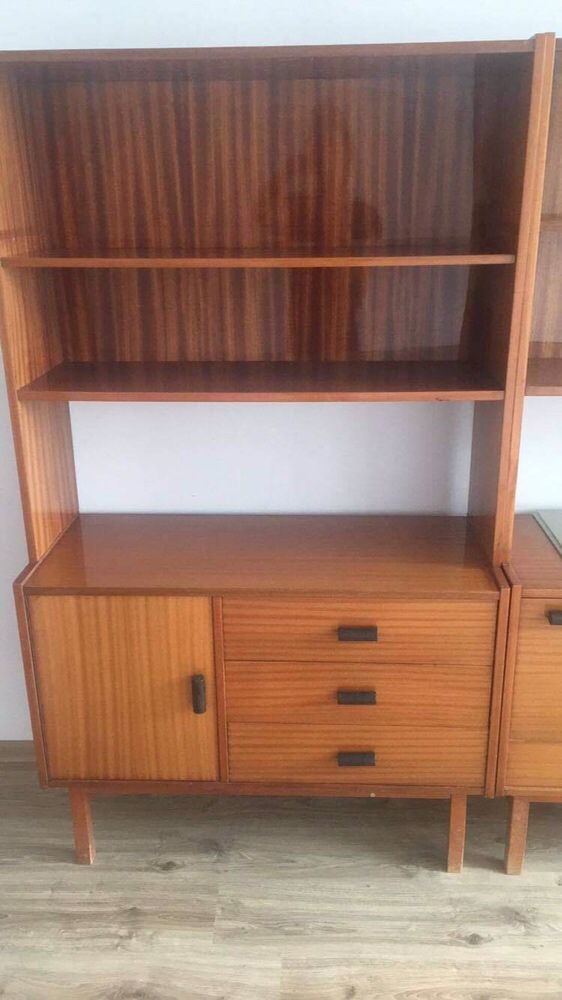 meble stolik prl regał witryna vintage