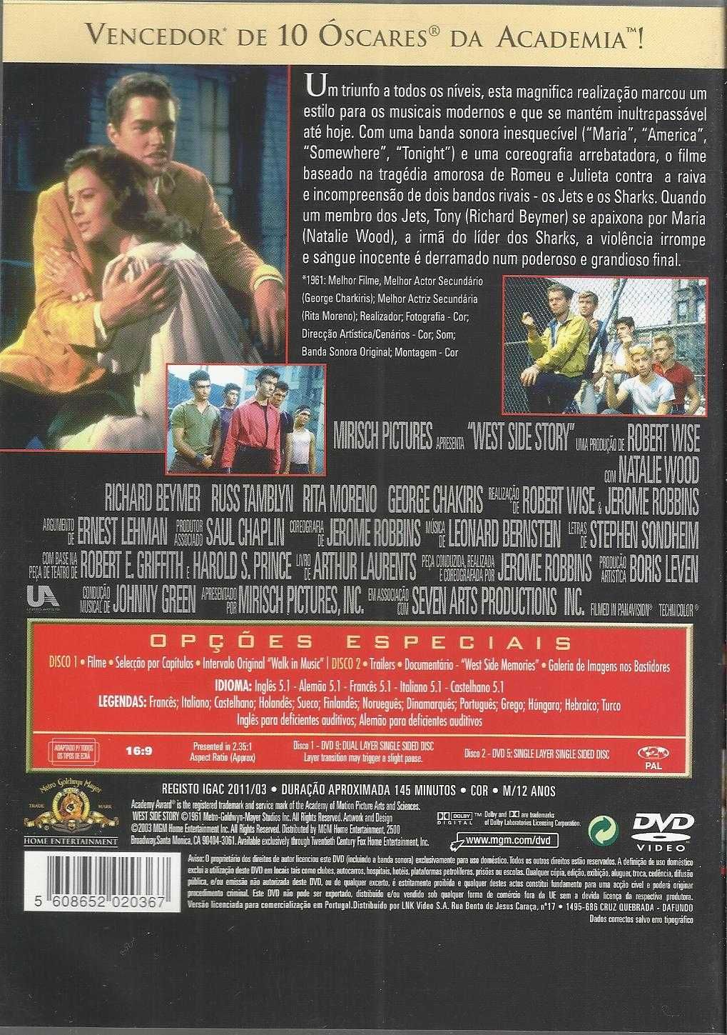 West Side Story: Amor Sem Barreiras (edição 2 DVD)