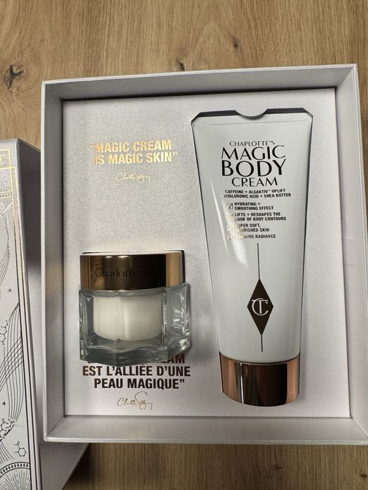 Charlotte Tilbury zestaw krem Magic Cream i balsam