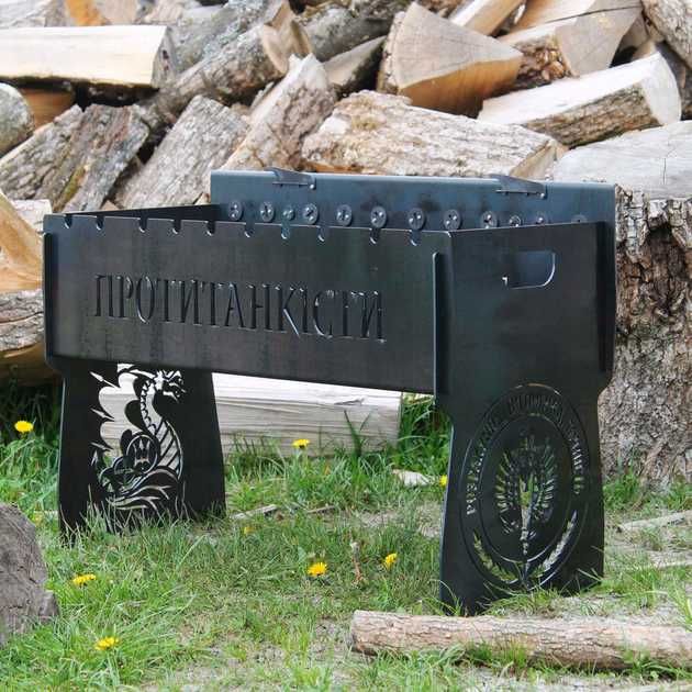 Мангал разборный автоматический на 12 шампуров с шашлычницей и мотором