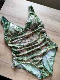 Nowy strój kąpielowy jednoczęściowy monstera zielony złoty L/Xl
