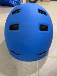 Niebieski kask rowerowy dziecięcy 52-55cm