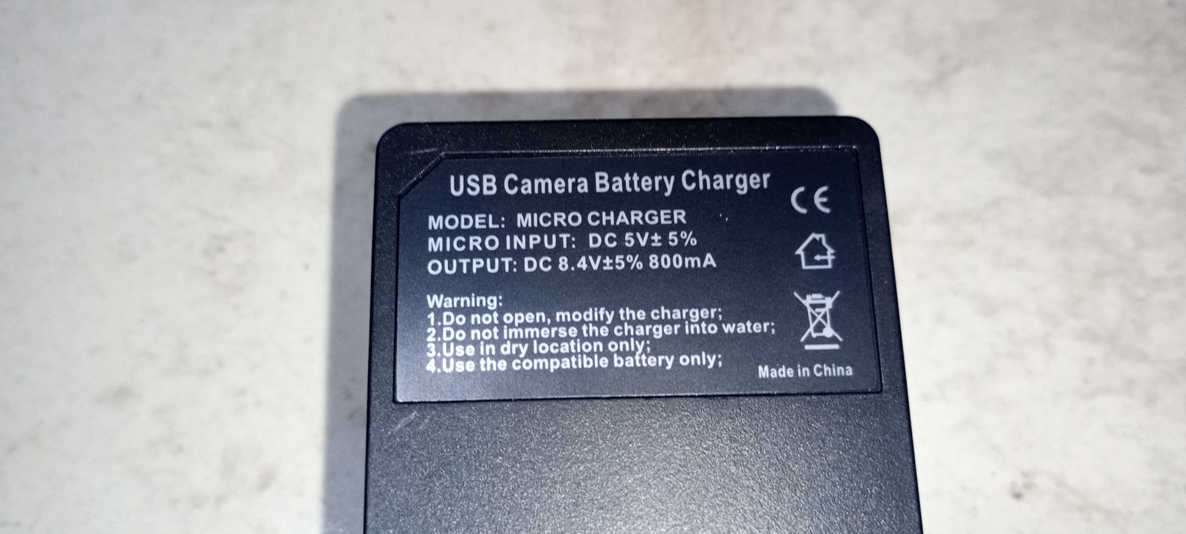 Carregador para bateria NP, novo