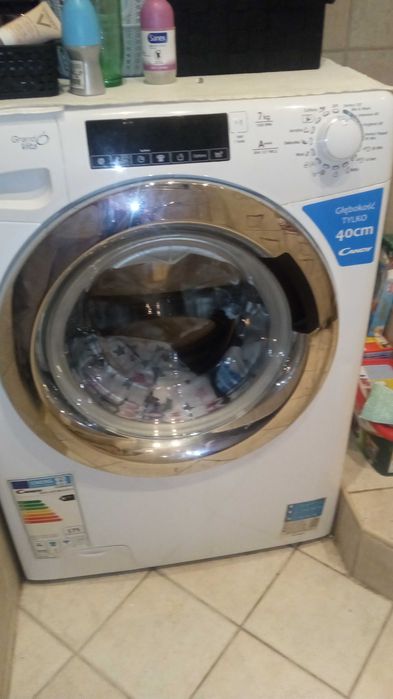 Wąska Pralka Candy slim biała CO474TWM6/1-S 49cm smart 7kg