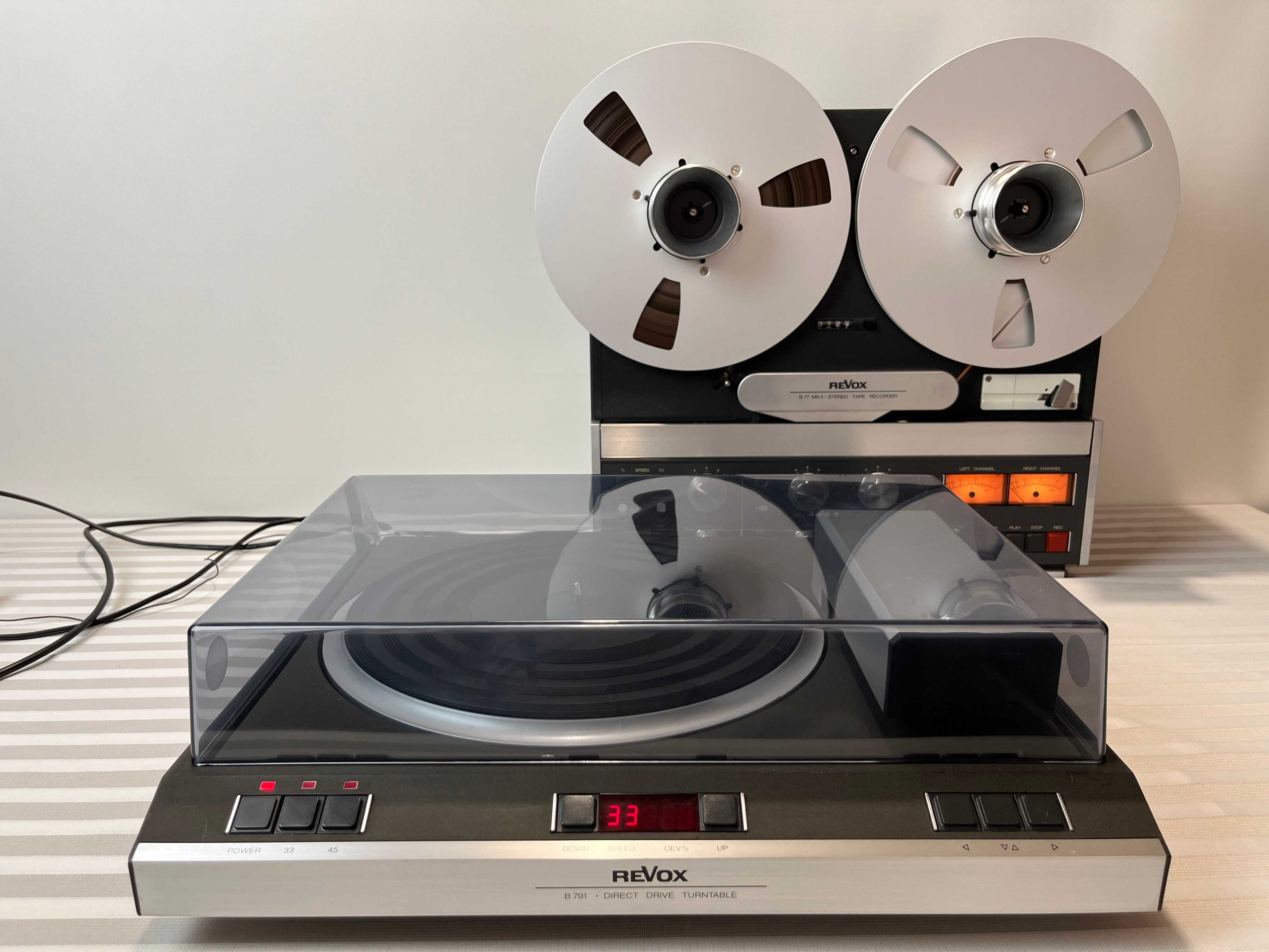 Gramofon ReVoX B791 tangencjonalny, system Technics