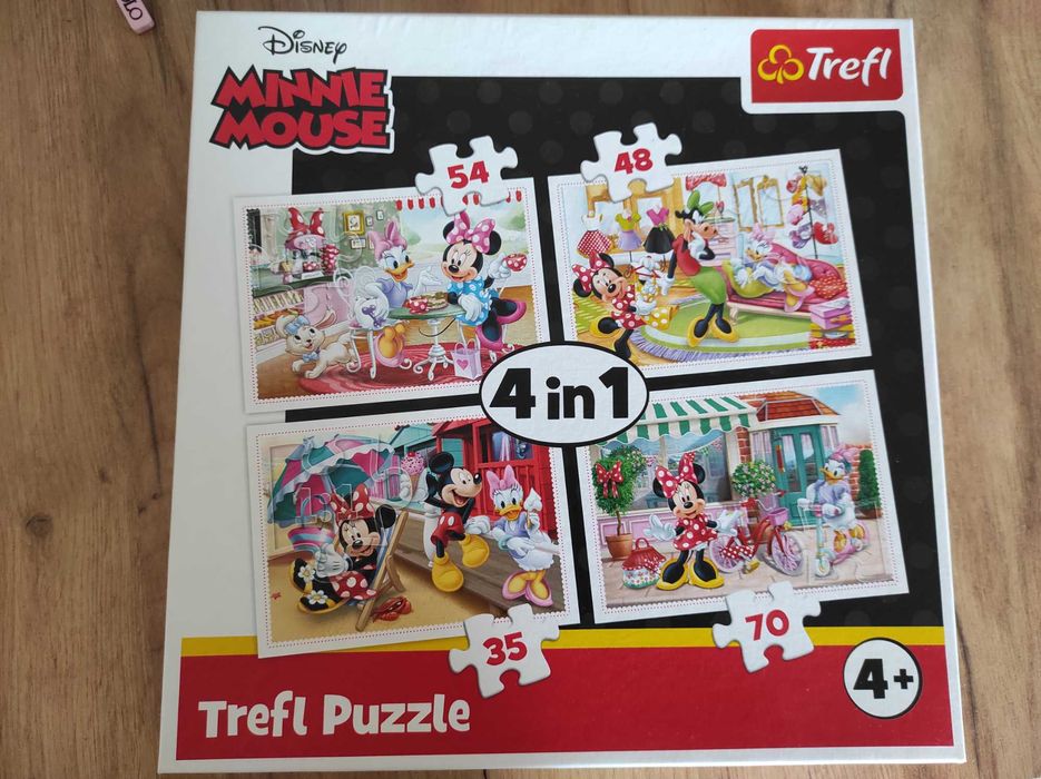 Puzzle myszka Minnie 4w1