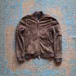 All Saints Trinity Bomber ML0643 vintage brown