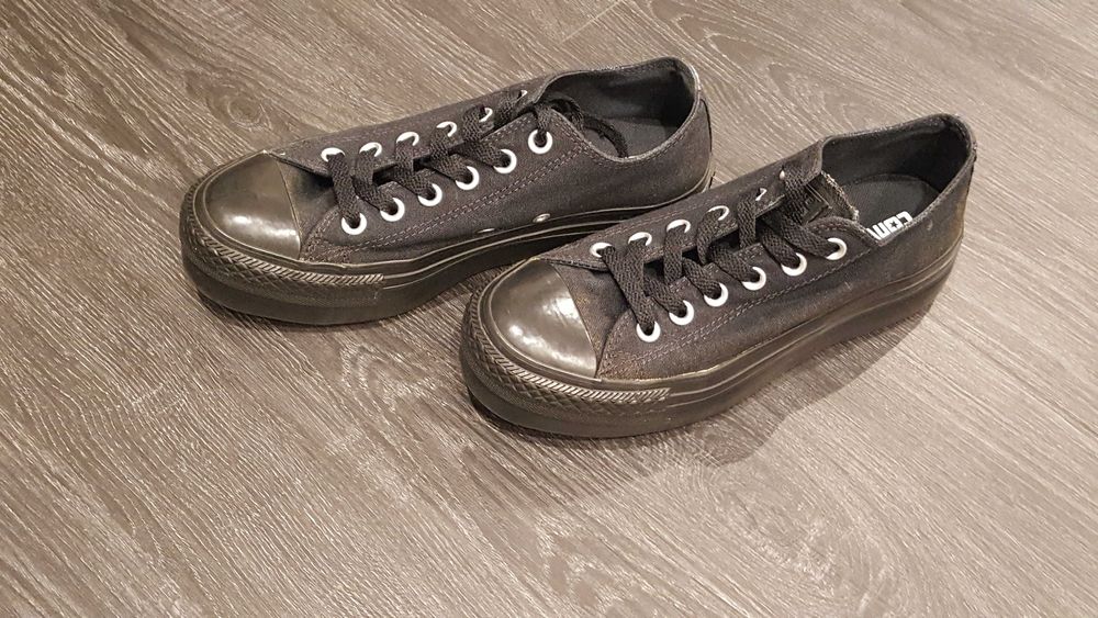 converse all star platform pretas