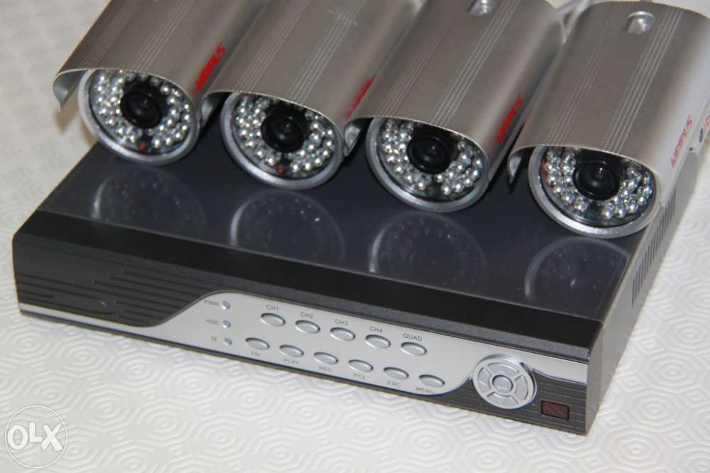 Sistema Disco 500gb dia e noite DVR CCTV videovigilancia NET 4 cameras