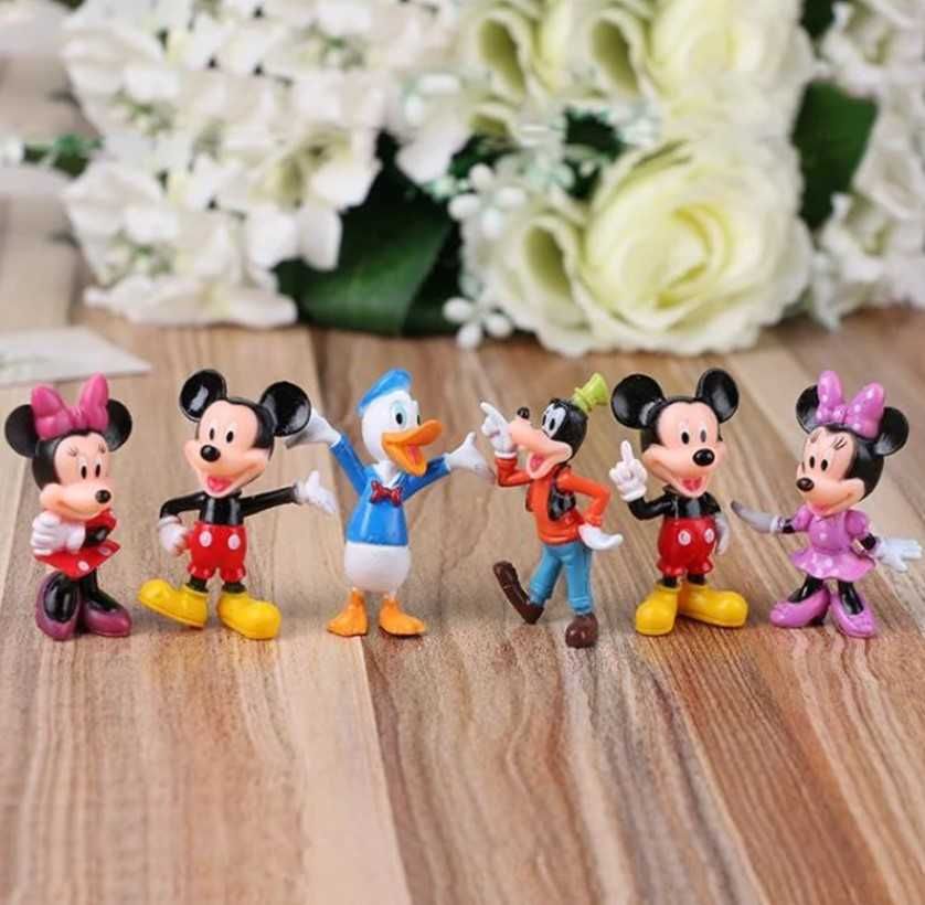 Figurki 6 szt. zestaw Myszka Miki Mickey Minnie Mouse Donald Pluto