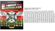 Ekstraklasa 2013 naklejki do wyklejania powtórki PANINI