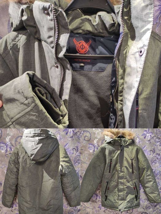 Чоловіча зимова куртка,довга