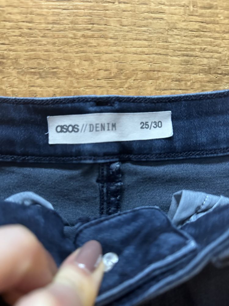 Spodnie jeans wysoki stan Asos XS/34 skinny