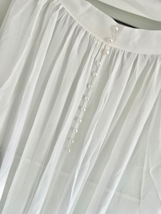 Suknia ślubna boho retro nude ecru koronki odkryte plecy V 38/40