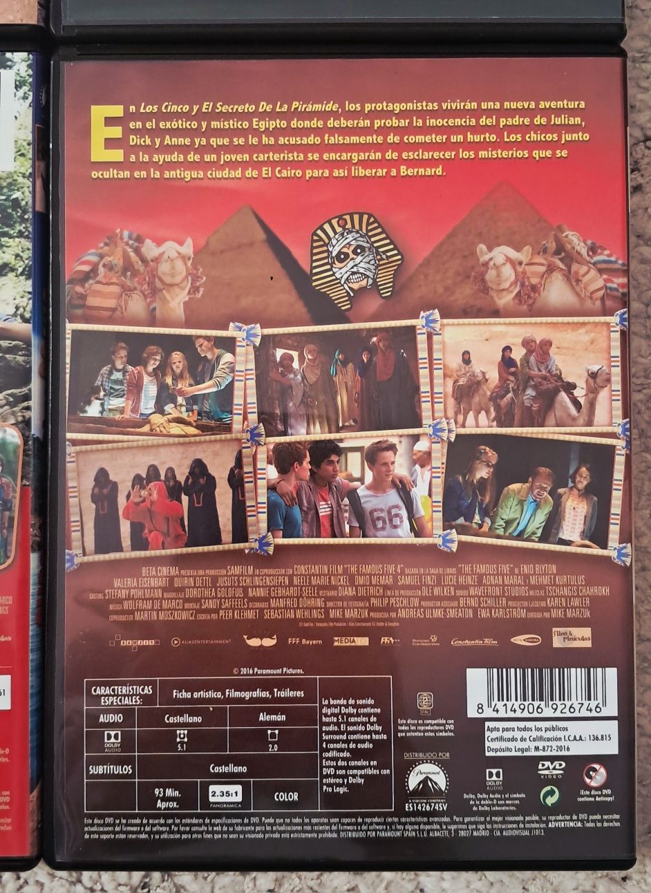 Coleção filmes dvd os cinco enid blyton LER DESCRIÇÃO