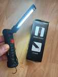 Lampka latarka warsztatowa COB Led aku USB