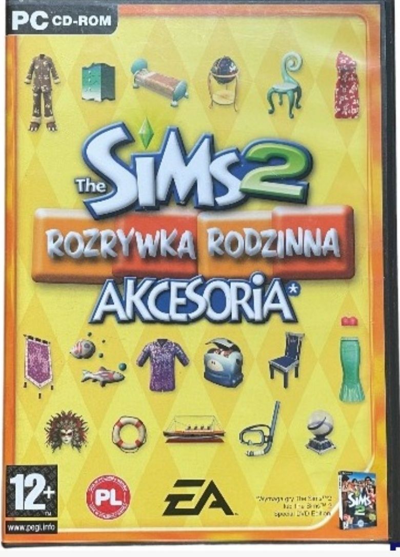 Gra The Sims 2: Rozrywka Rodzinna Akcesoria CD