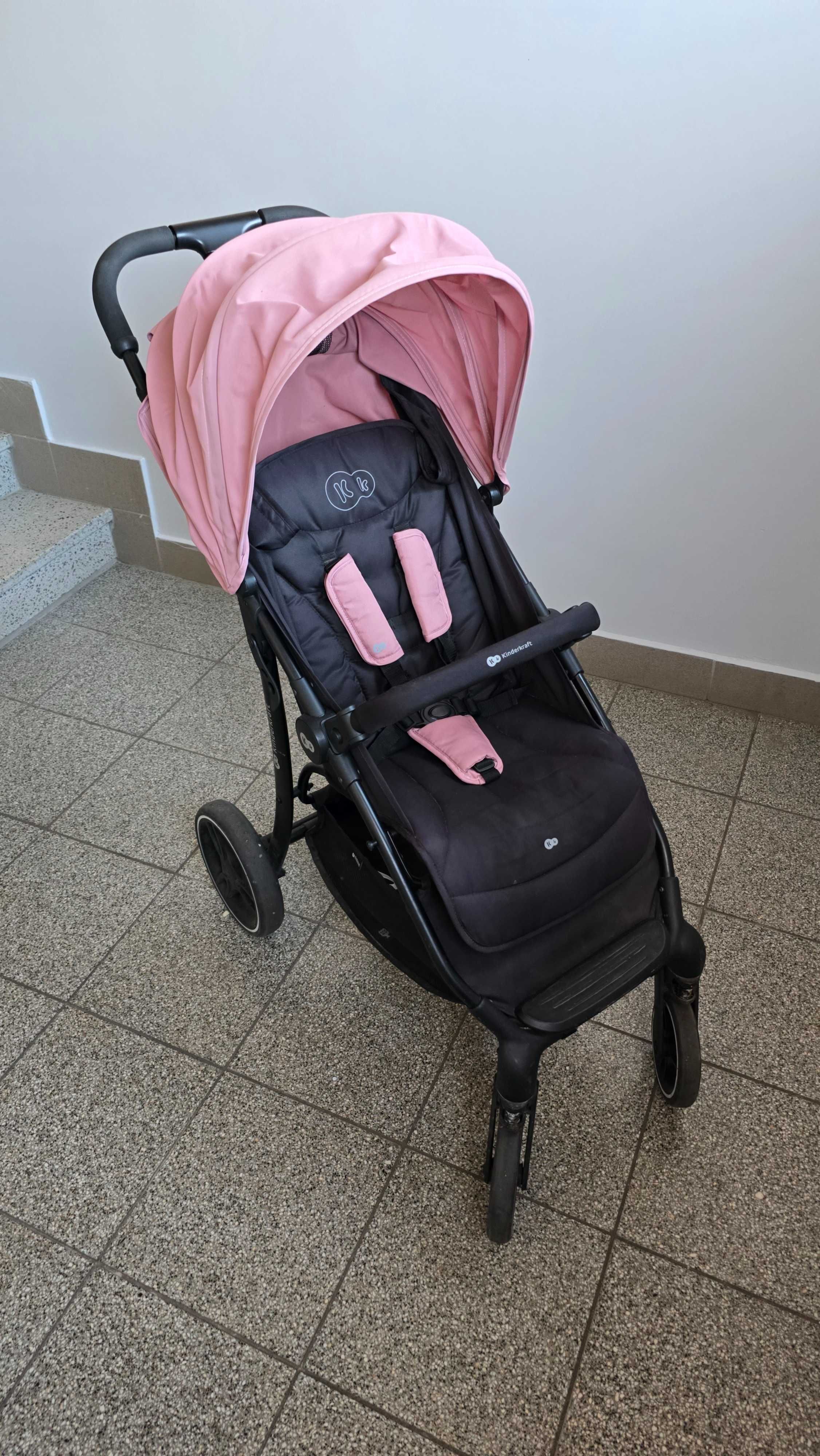 Wózek spacerówka Kinderkraft TRIG 2 różowy