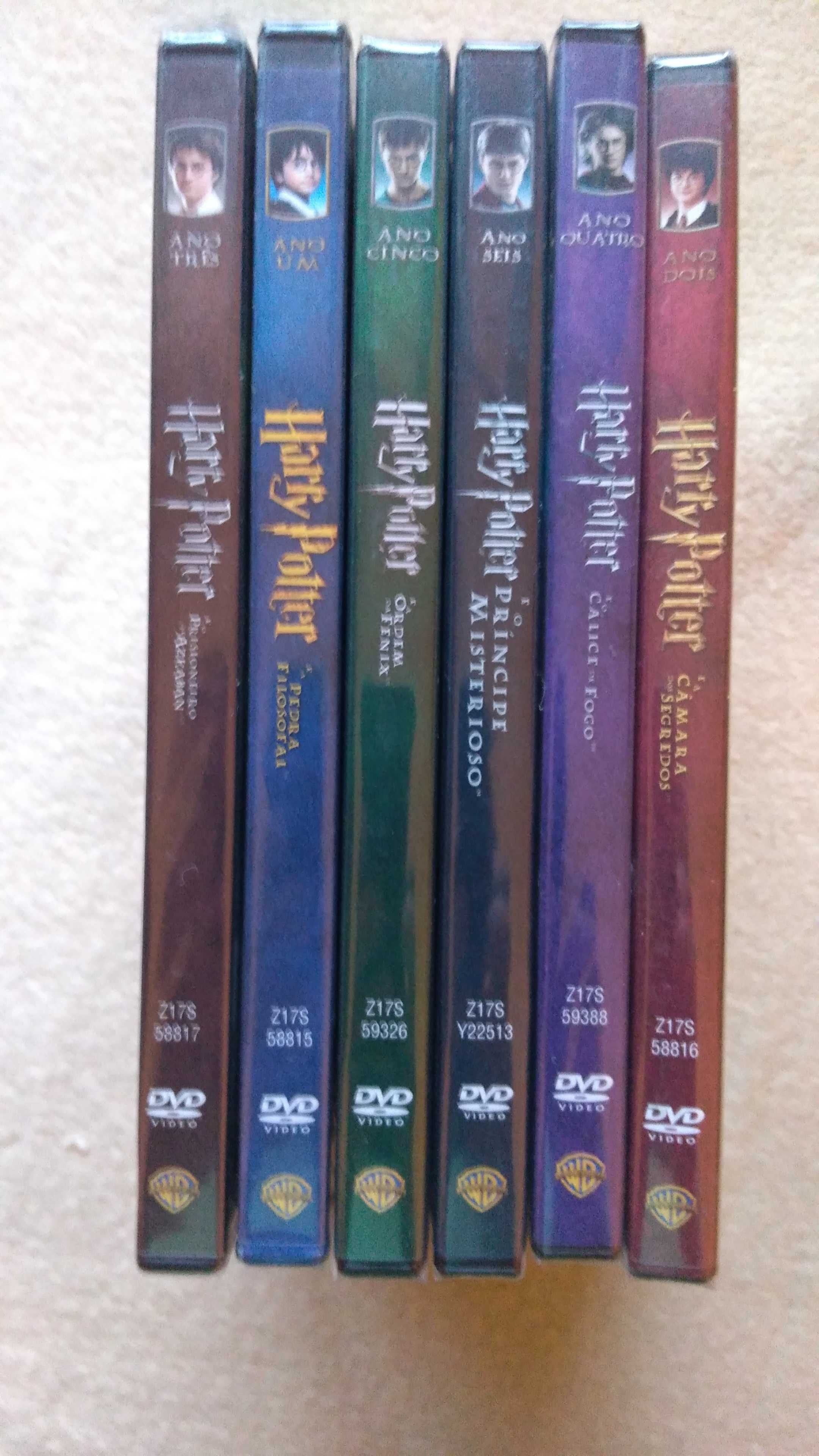 DVD Coleção Harry Potter, novos, selados