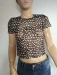 Crop top  transparentny H&M S/M