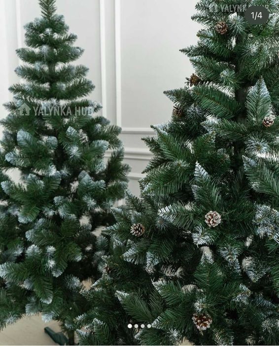 Ель искусственная с шишками зеленая, ёлочка, ель, новогодняя.