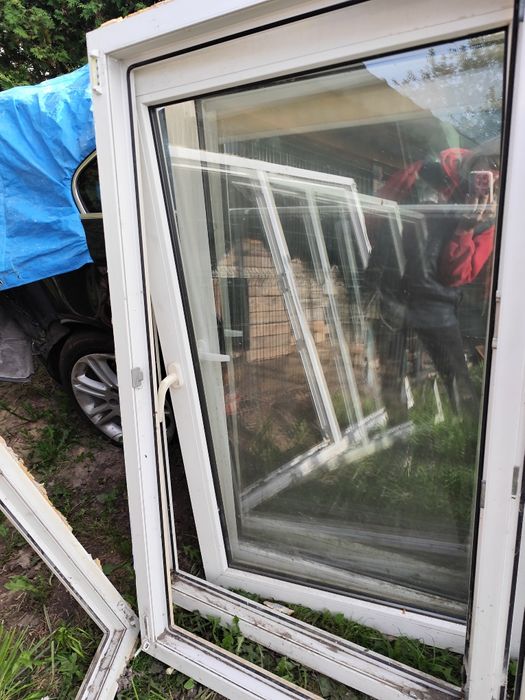Okna dwuskrzydłowe po demontażu 176/143