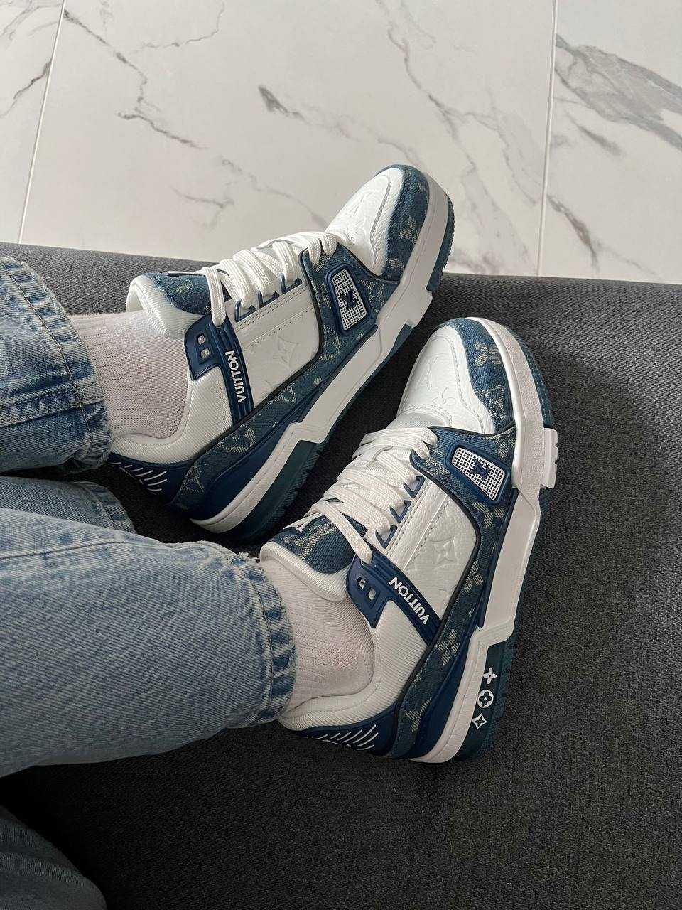 36-45 Louis Vuitton Trainer White Blue