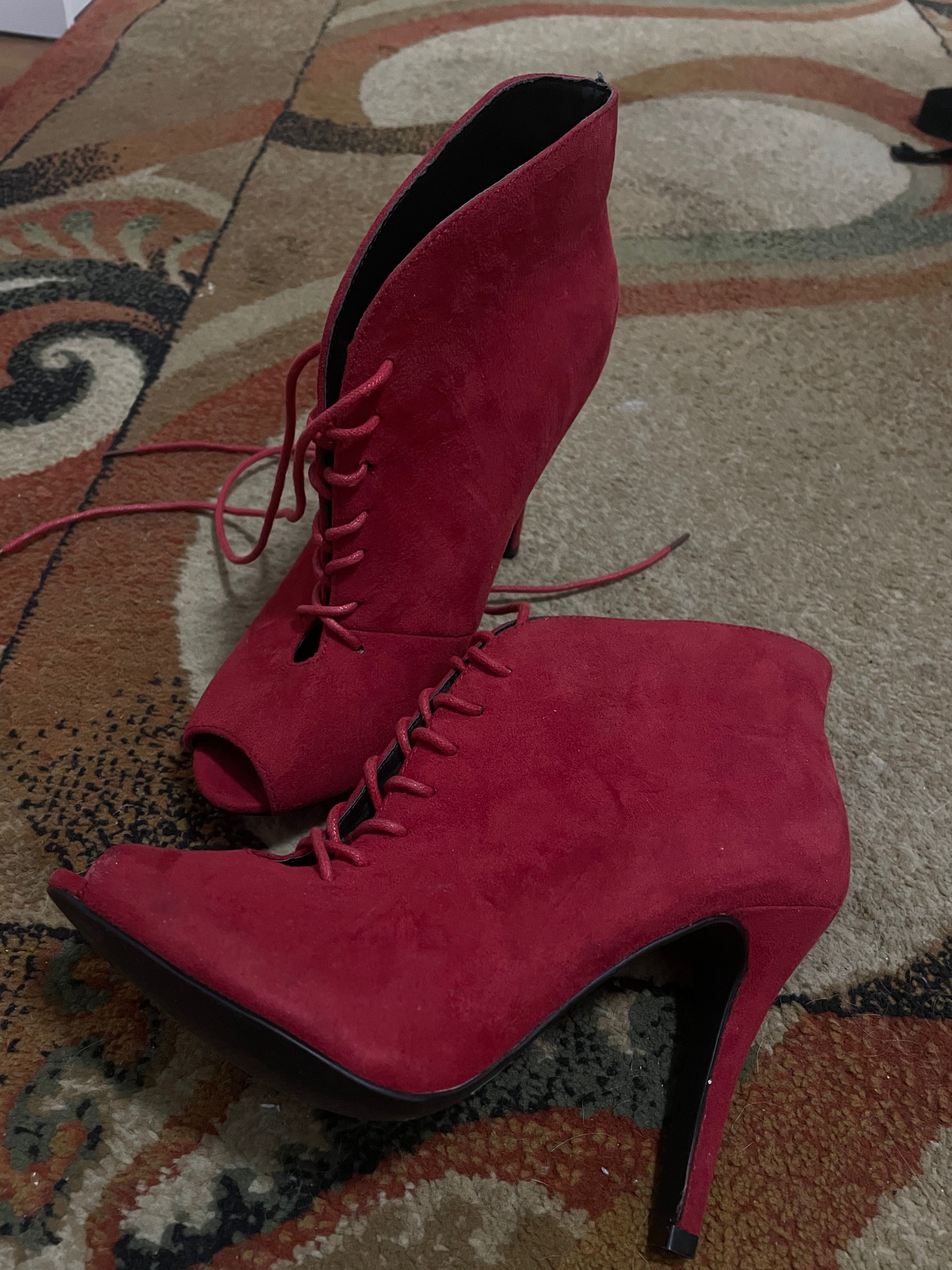 Czerwone buty do tańca Hight heels r 39 stan 5/5 szpilka 10 cm