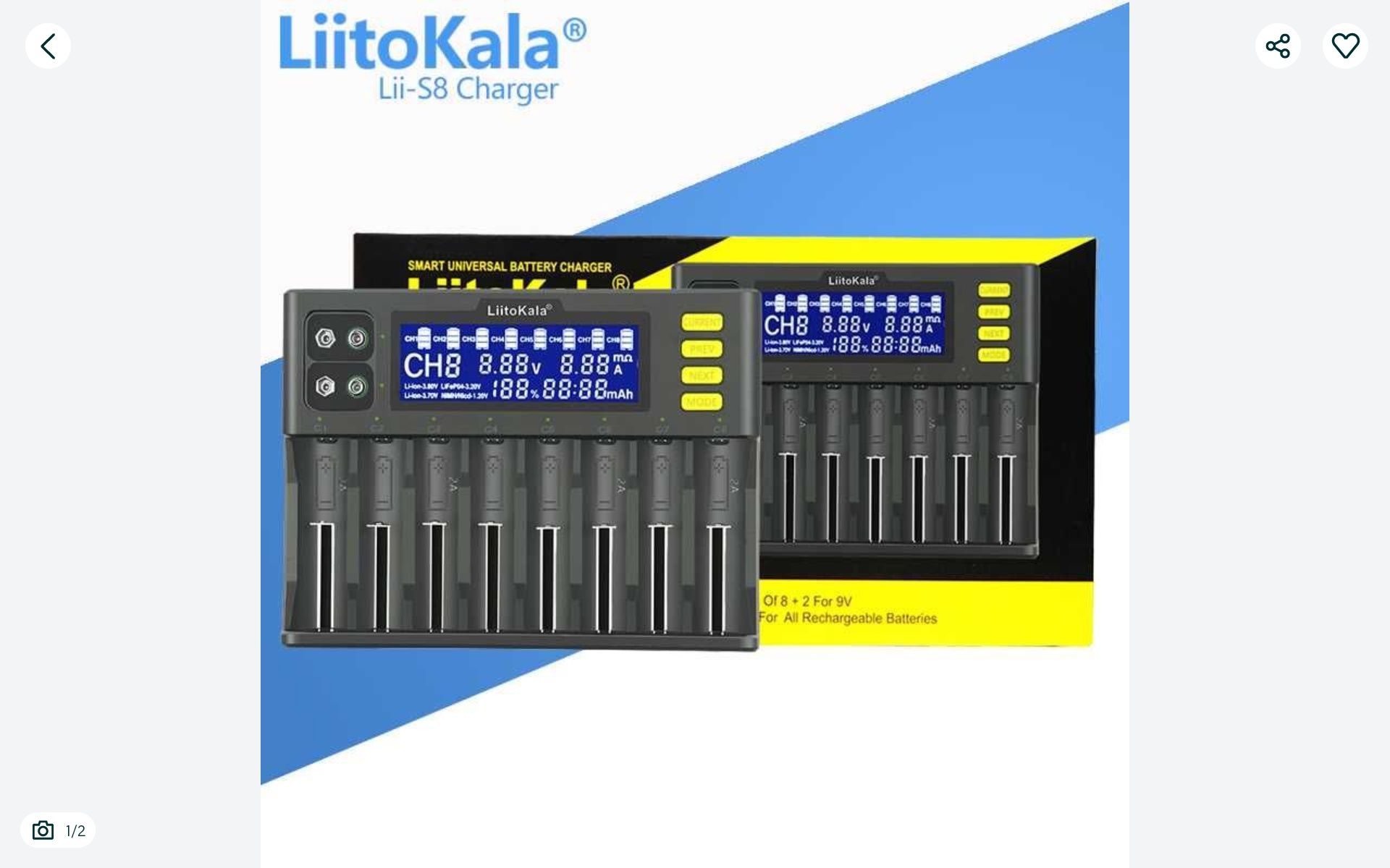 Litokala lii s8 зарядка