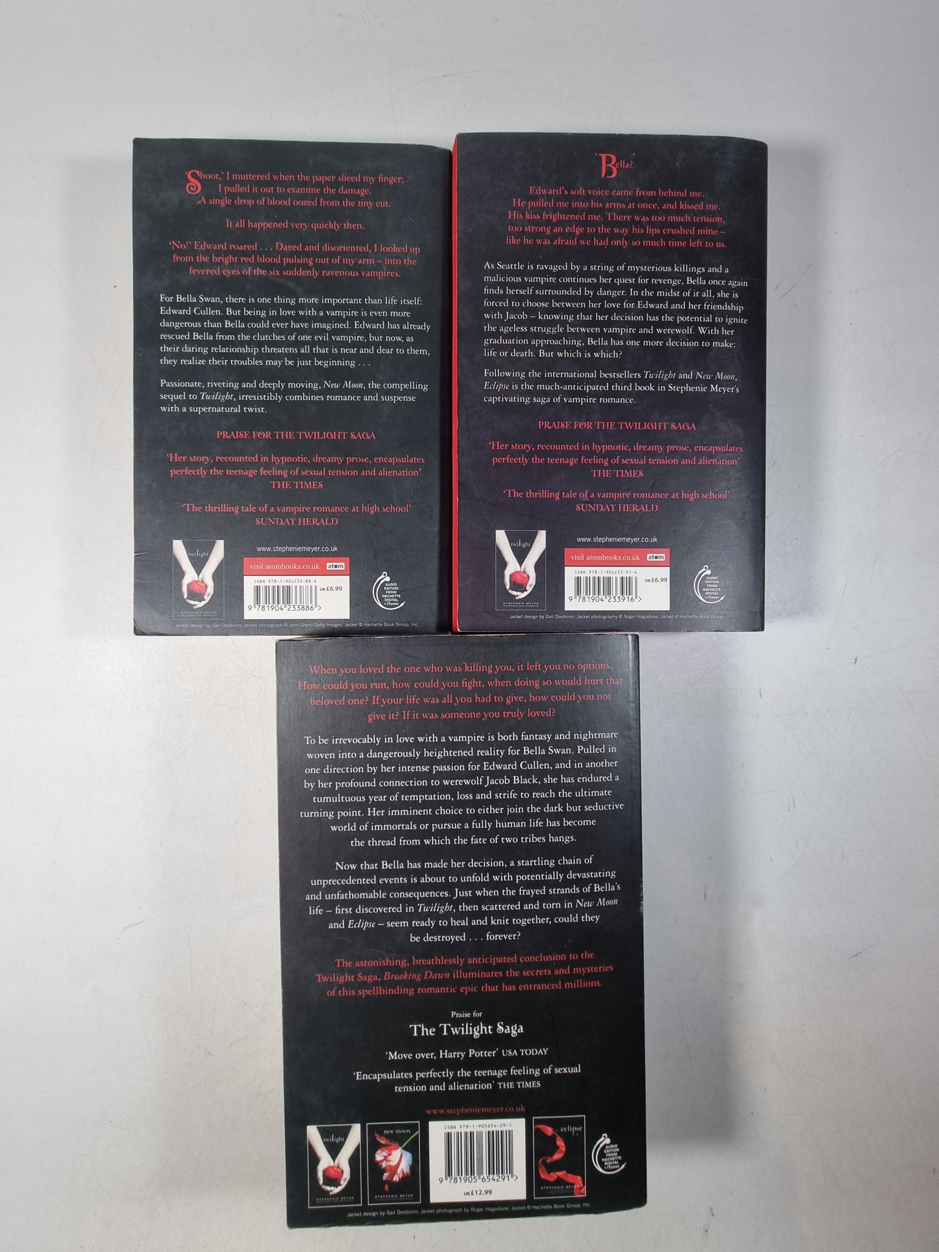 Zmierzch / Twilight / po angielsku / 3 książki / Stephenie Meyer