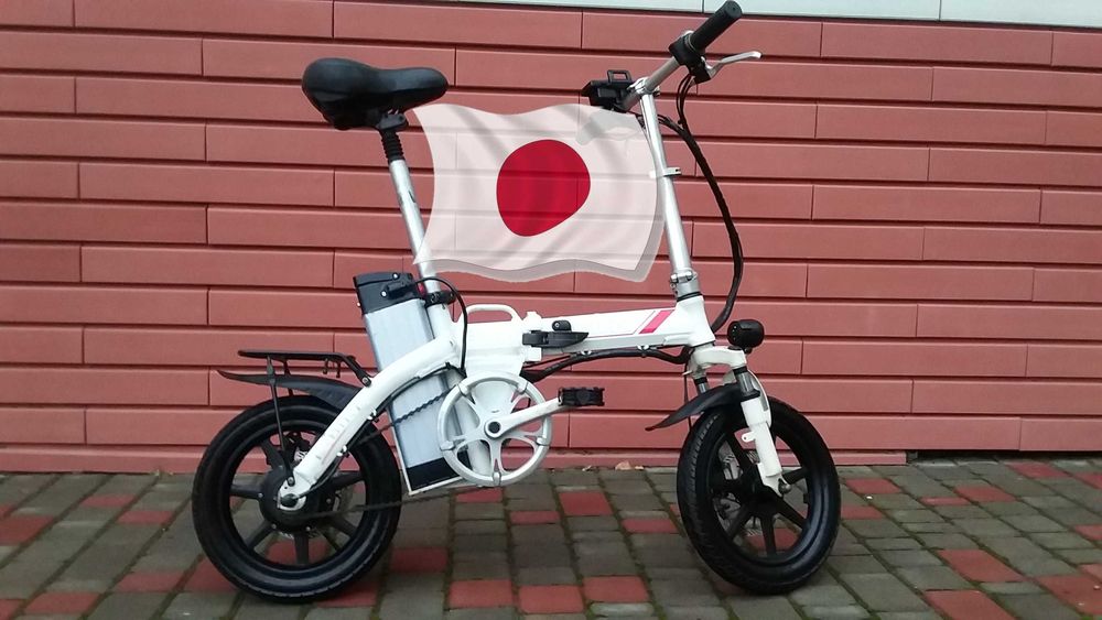 Электровелосипед алюминиевый складной WBLDDC 14 колеса 300W 48v 16AH.