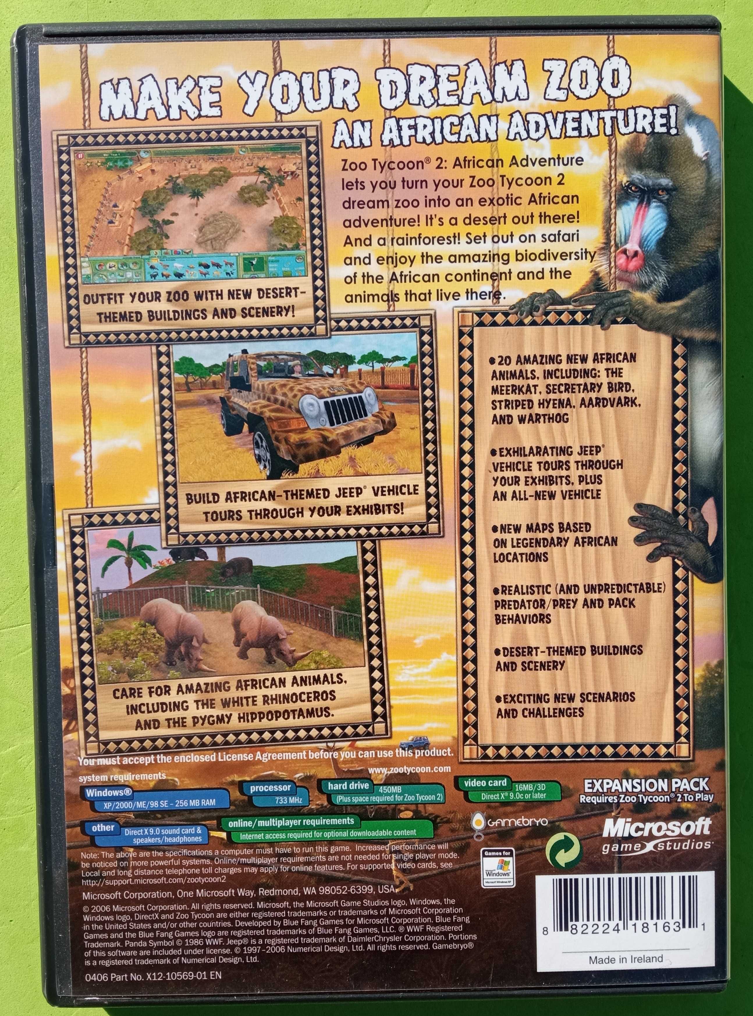 Jogo PC - Zoo Tycoon 2 African Adventure