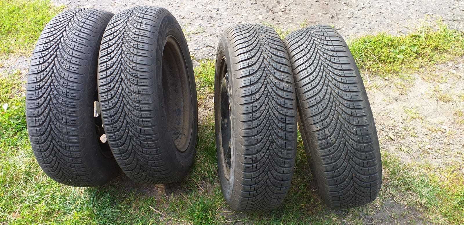 Opony zimowe z felgami 4sztuki z 2022r stan bdb debica 14x165/70