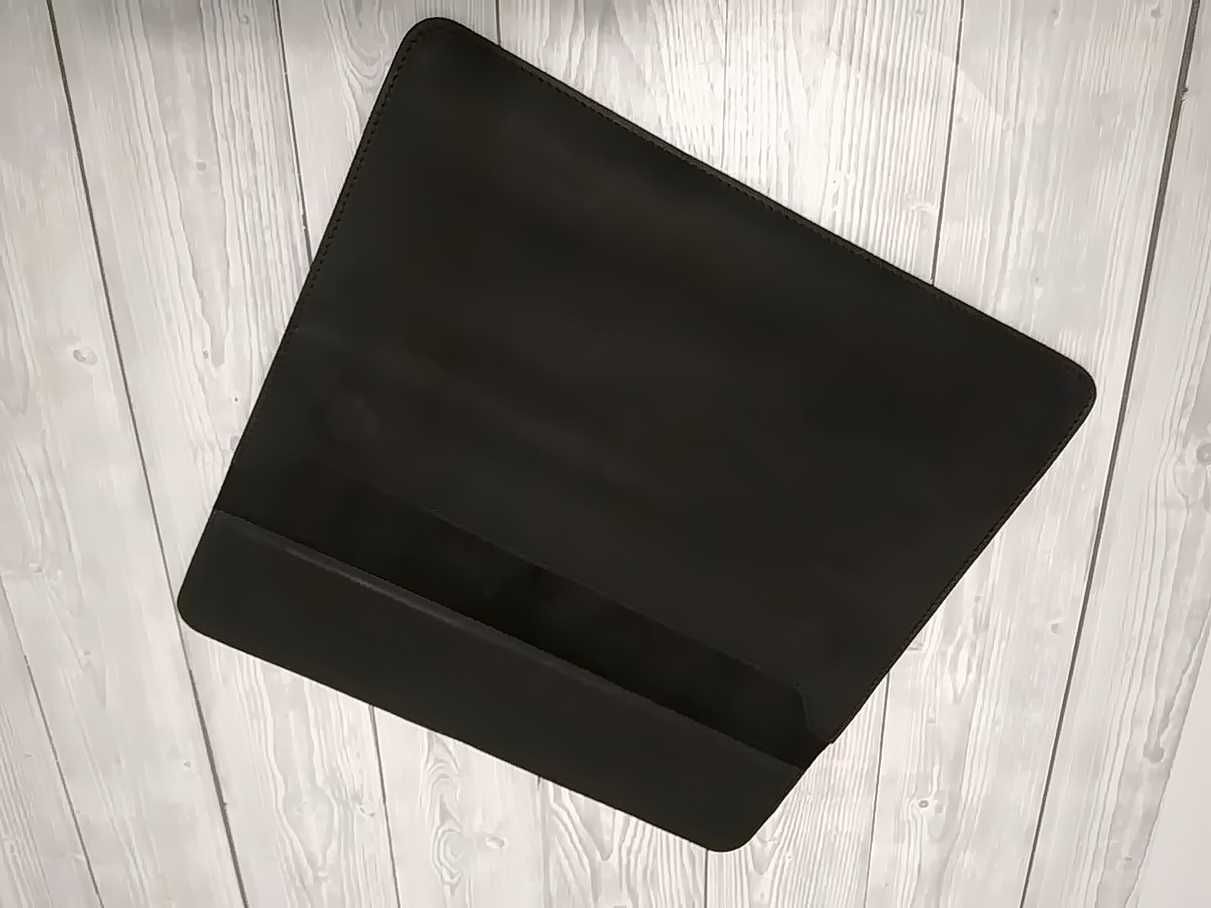 Шкіряний чорний чохол для MacBook 13 дюймов, конверт.
