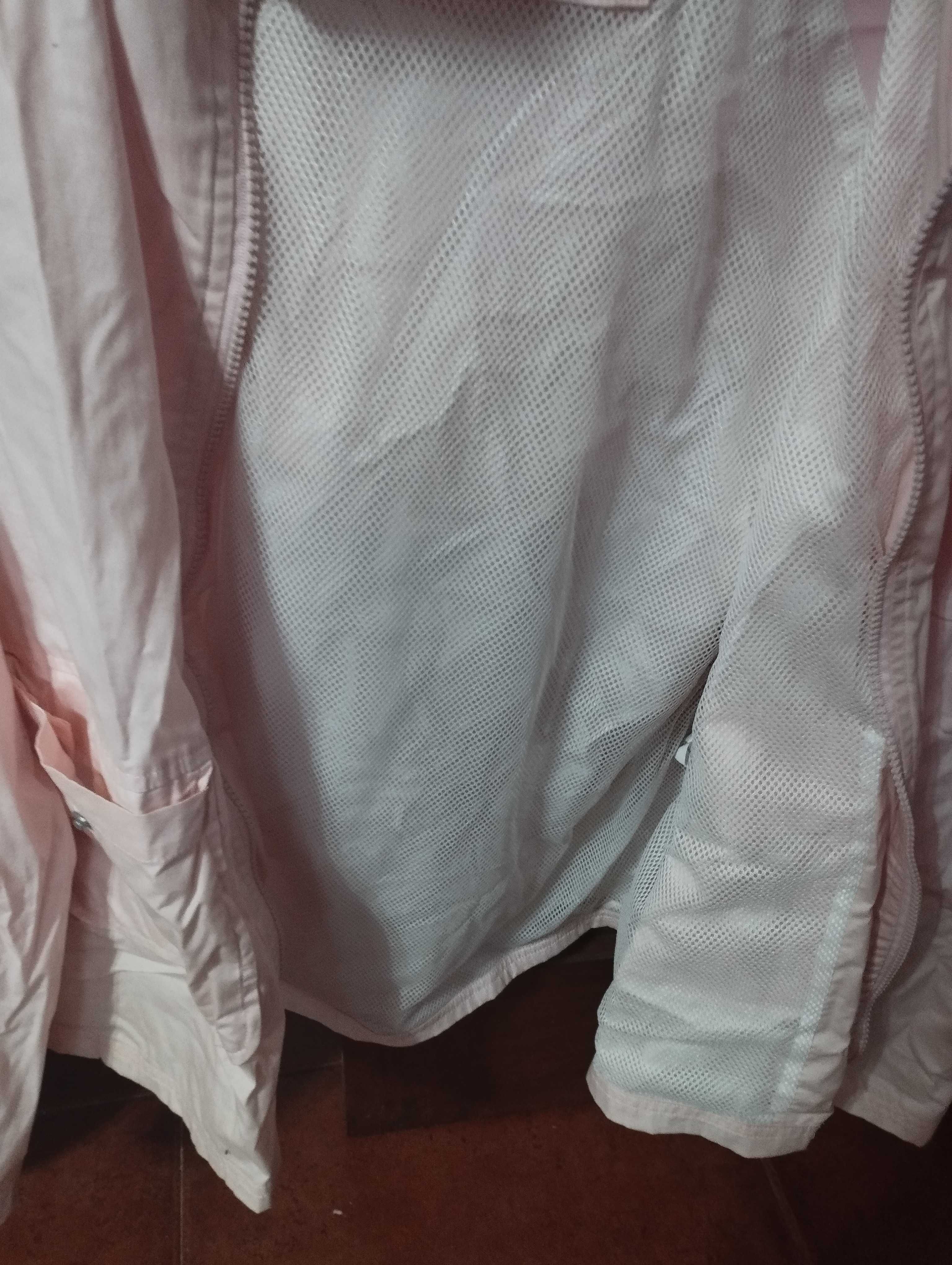 Casaco / Parka impermeável rosa