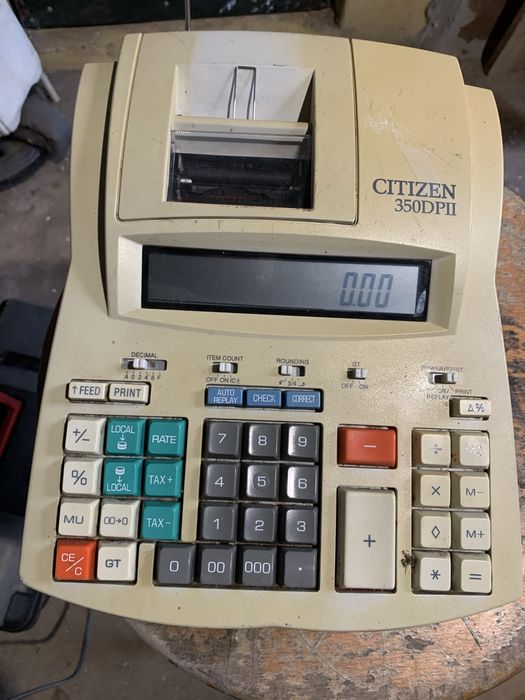 Calculadoras a funcionar