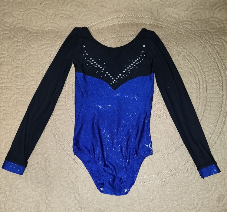 Трико купальник комбидрес для танцев гимнастики