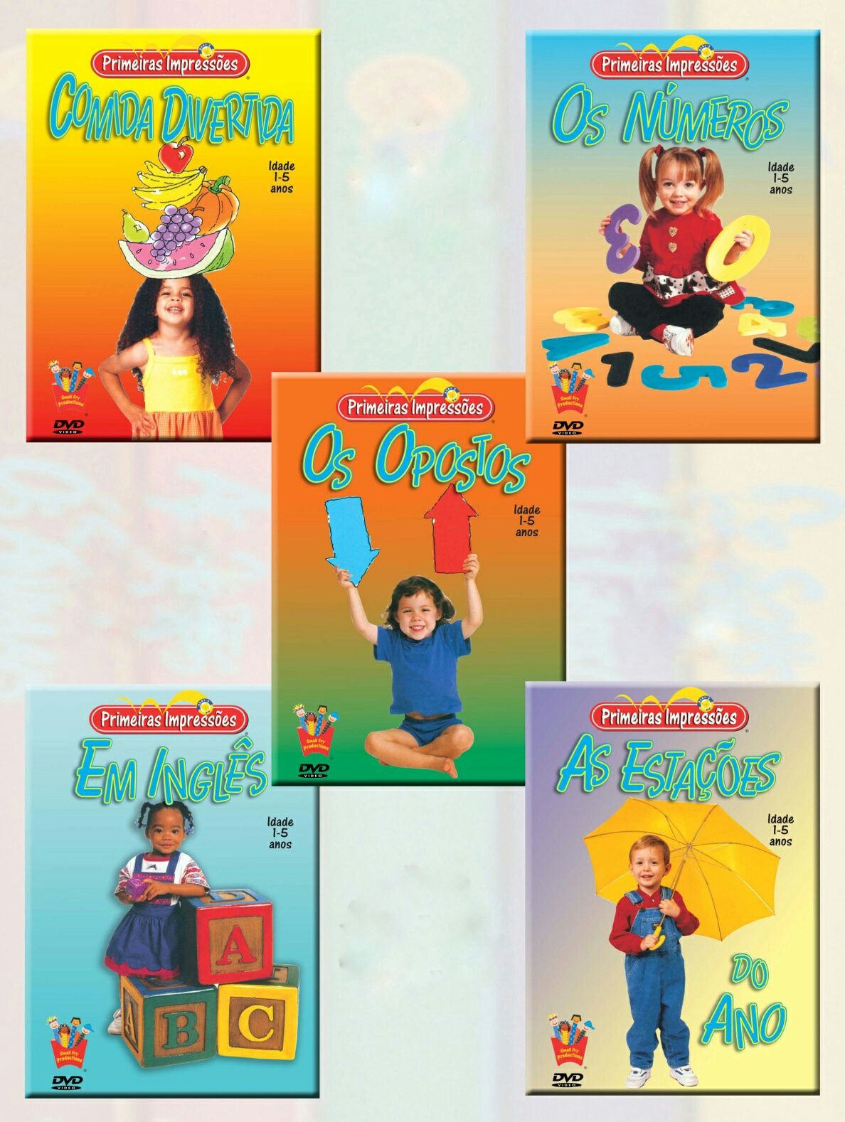 Primeiras impressões - 10 DVD educação infantil - Novos