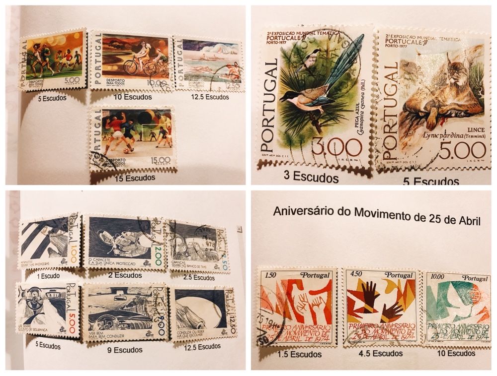 300 Selos de Portugal de 1970 a 1979