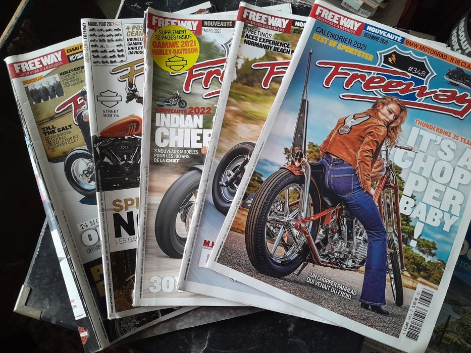 Freeway magazine lote de revistas chopper custom