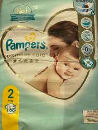 Підгузники Pampers premium care 2 ( 4-8 кг) 68 шт.+подарунок