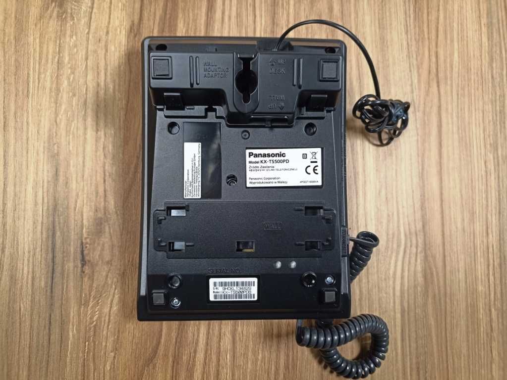 Telefon PANASONIC KX-TS500PDB - stacjonarny - przewodowy - stan bdb