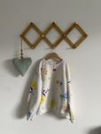 Bluza kremowa kwiaty 134 kolorowe kwiaty jak newbie