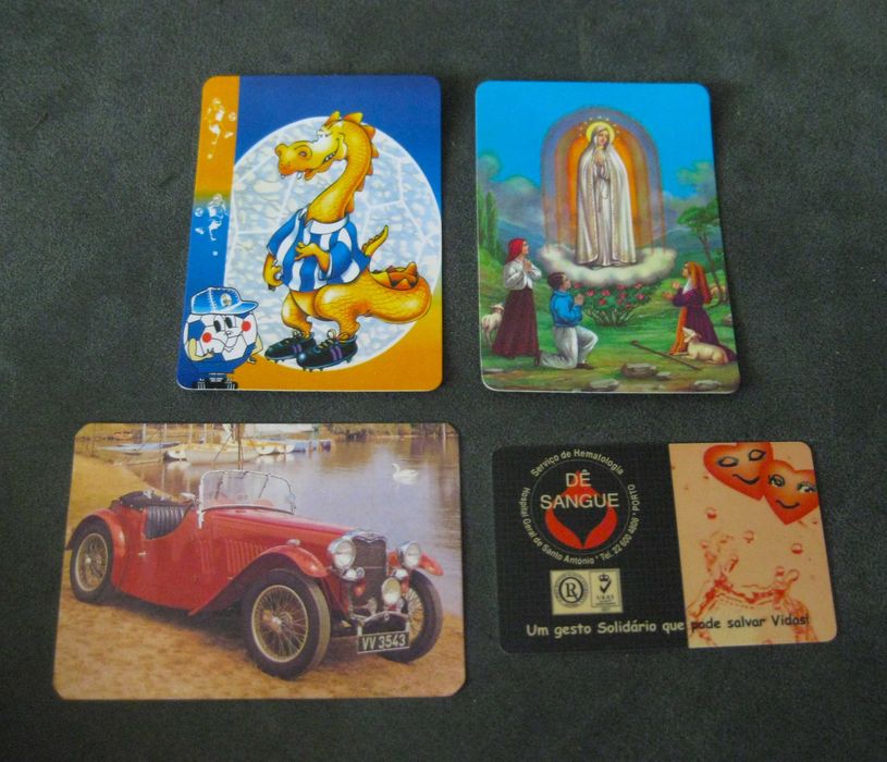 Conjunto de 4 Calendários Antigos