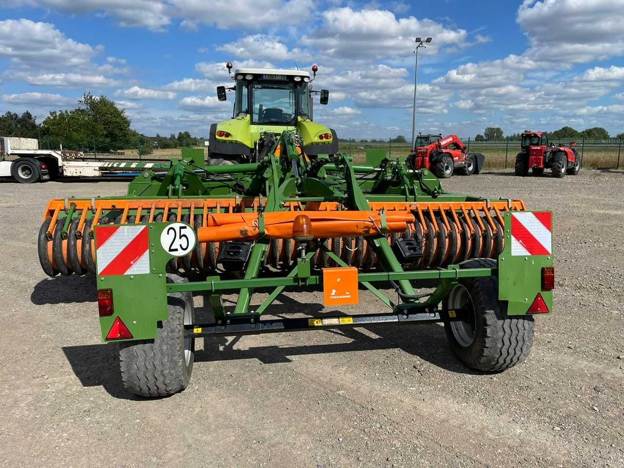 Brona talerzowa Amazone Catros + 5002-2 Wał gumowy Wózek talerzówka