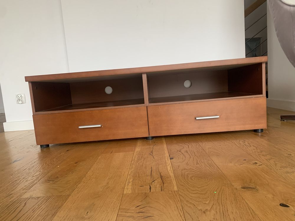 Nowoczesna, elegancka , w odcieniu czereśni ,   szafka pod telewizor ,